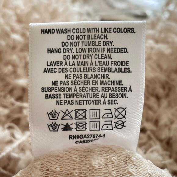 ANTHROPOLOGIE EVA FRANCO Plus Size 1X Varsity Pullover Shaggy Sweatshirt Top NWT - Picture 9 of 13